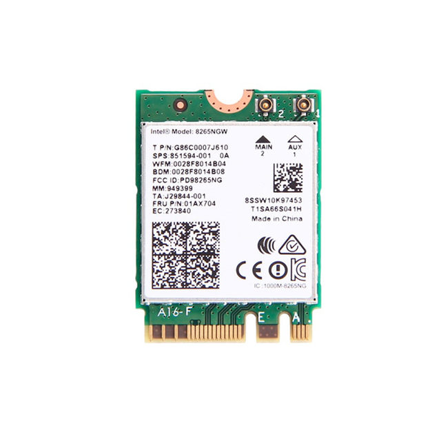 Intel 8265 Dual Band M.2 Card NGFF Wireless Network WiFi Bluetooth Card. 