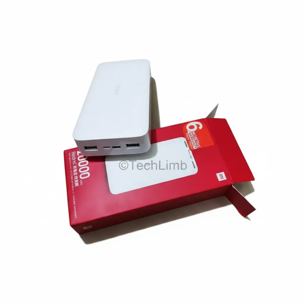 Powerbank 20000mAh 18W Fast Charge Price in BD - PB200LZM Quick Charge 3.0 Portable Power Bank with Dual USB Type-C & Micro USB Input - 6 Months Warranty - TechLimb Power Bank for Phone Android Tablets.