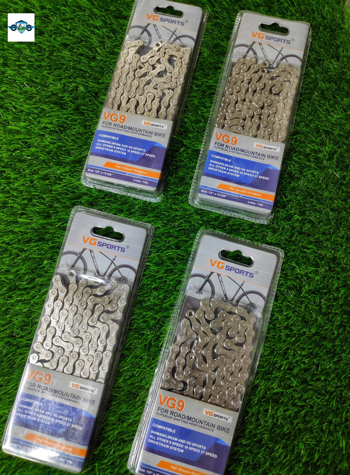 Cycle Vg Sports 9 Speed Chain For  All Type Bicycle. 