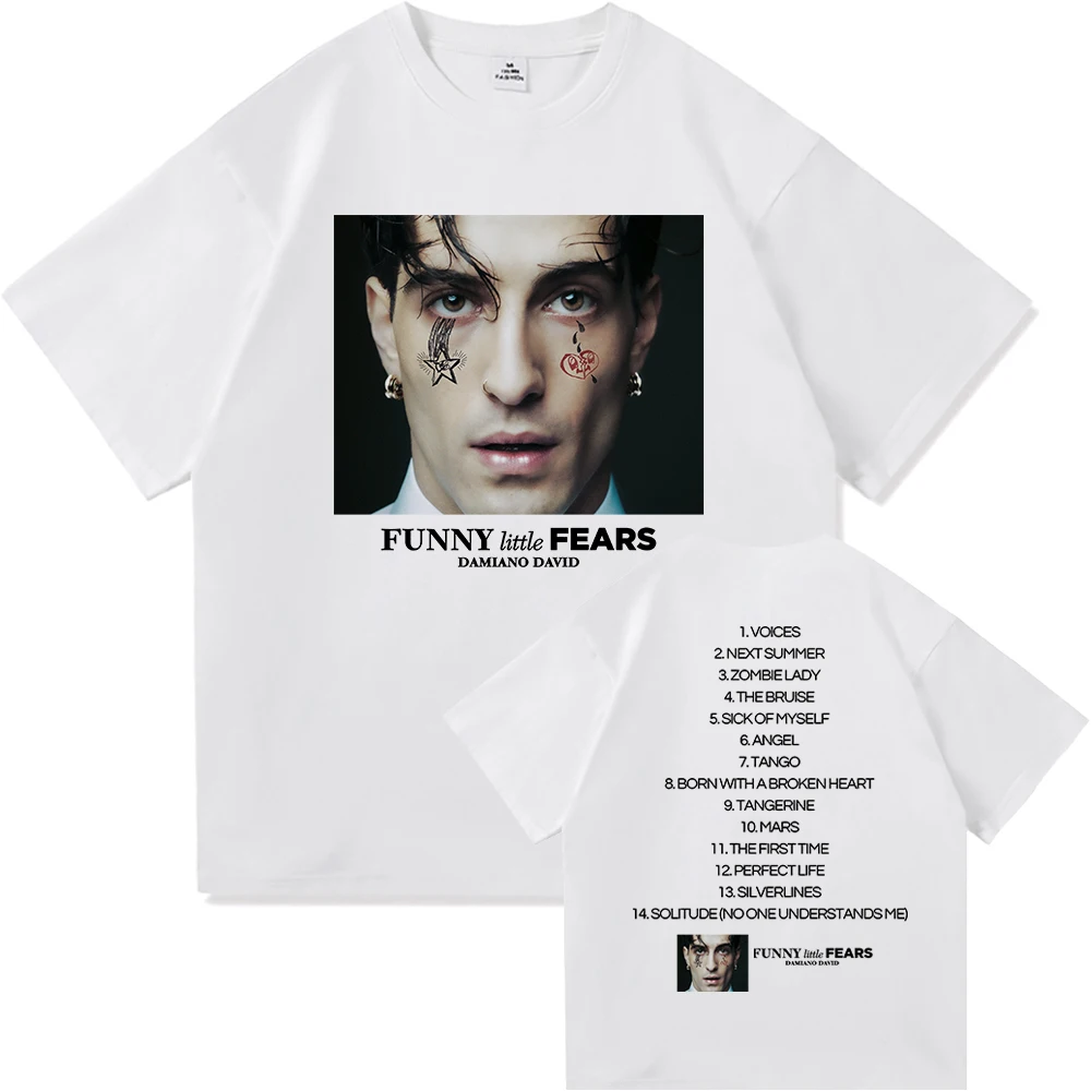 Damiano David Funny Little Fears T Shirt Women Harajuku Aesthetic