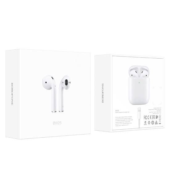 Borofone Bw25 Wireless Headsets with charging case.. 