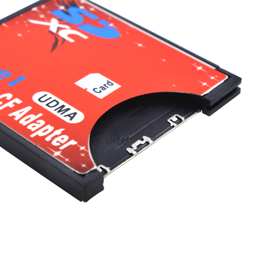 TISHRIC WiFi SD to CF Card Adapter MMC SDHC SDXC to Standard Compact Flash Type I Card Converter UDMA Card Reader For Camera. 