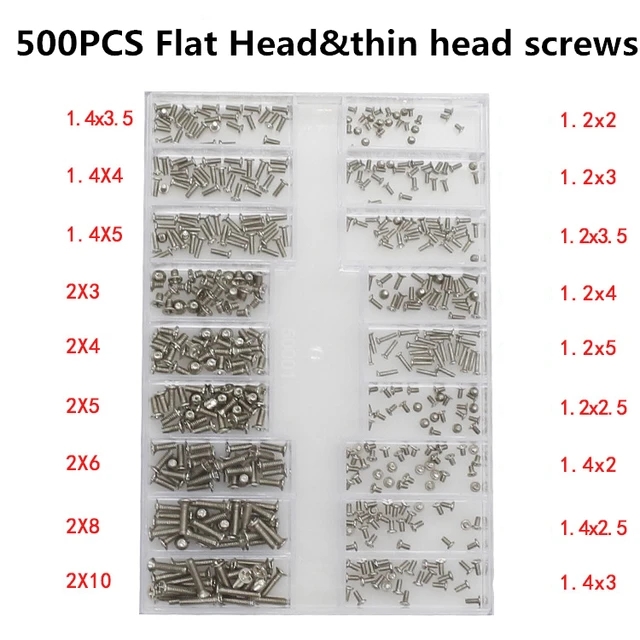 500PCS 18Size Laptop Notebook Tiny Computer Replacement Electronic ...