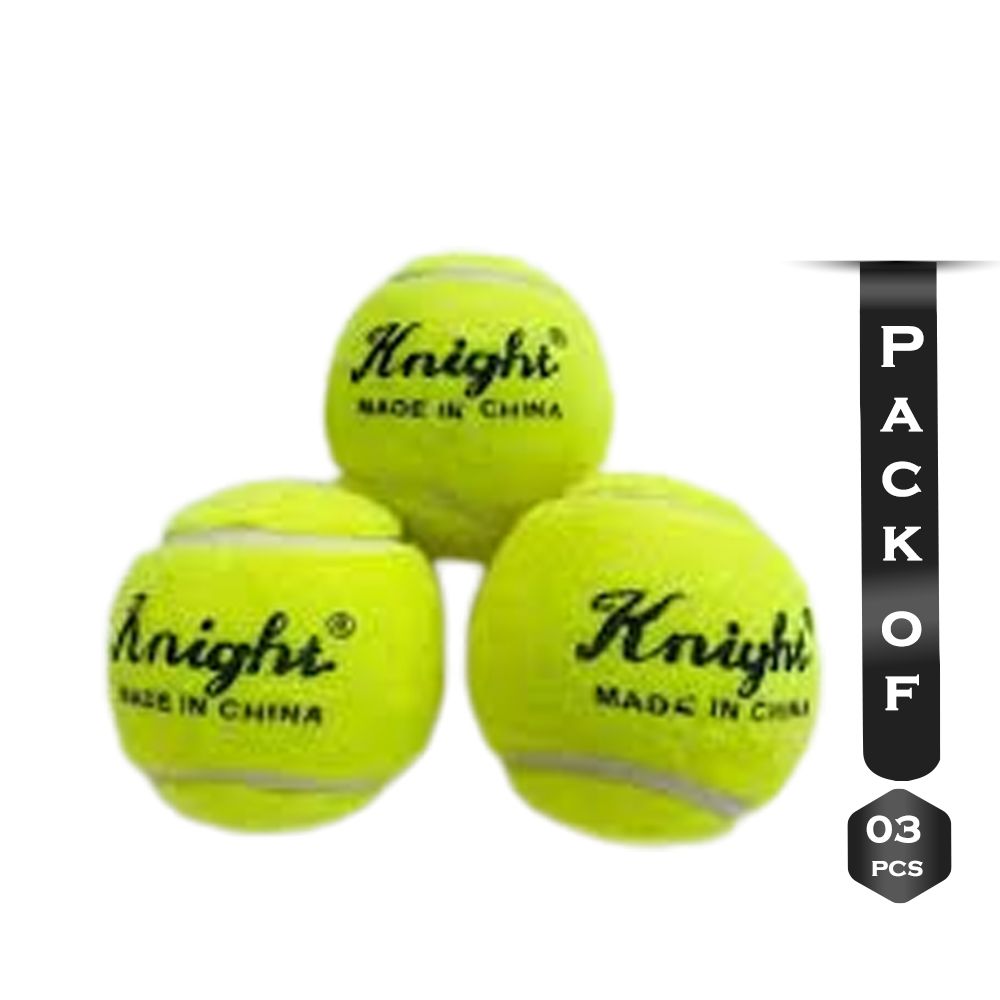 Pack De 3 Balles De Tennis De Cricket - Poids Lourd - Fabriqué En Inde