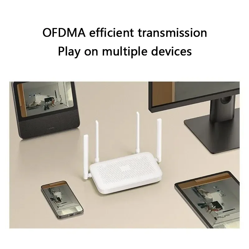 Xiaomi Router AX1500 WiFi 6 2.4/5GHz Mesh System Dual Band Gigabit Work with Mi Home App Network Cable Wifi Extender Port MiWifi. 