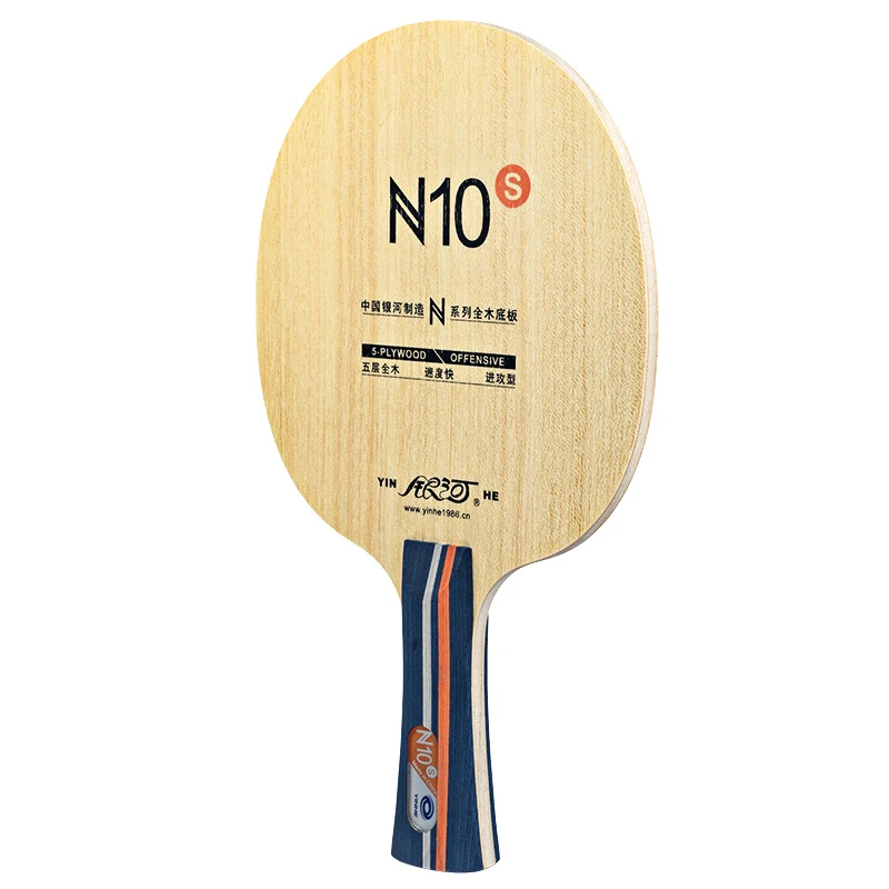 Original Yinhe Table Tennis Blade N10s N-10 Offensive 5 Wood Ping Pong Racket Blade Table tennis paddle for beginners. 