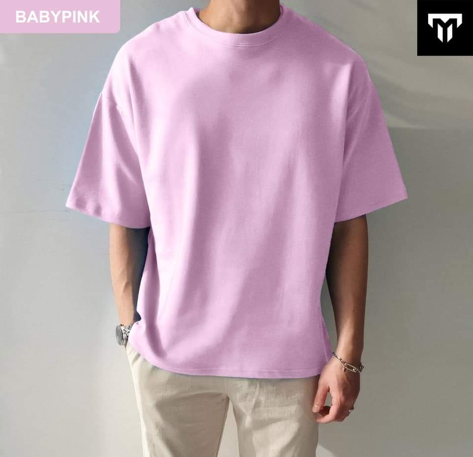 Solid Black Cotton  Drop Shoulder T-Shirt For Men/ Woman - T Shirt For Man - T Shirt. 