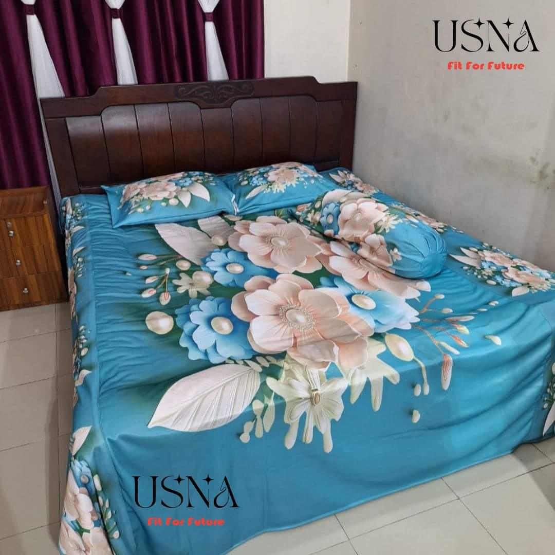 Premium king size 3D design bed sheet. 