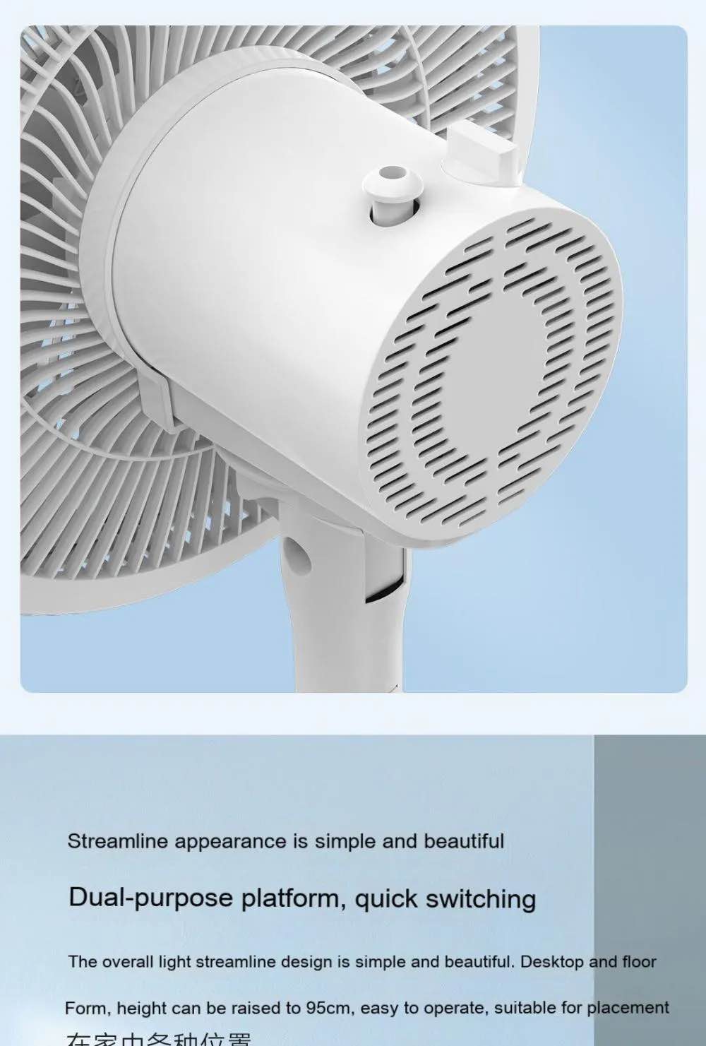 Xiaomi Viomi Electric Stand Fan VXFS12A-J(2 years replacement warranty ). 