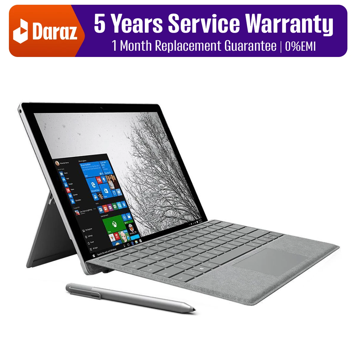 Microsoft Surface Pro 4 Intel Core i5 6th Gen 8GB RAM 256GB SSD 12.3” Touch 2k Display Tablet (Used)