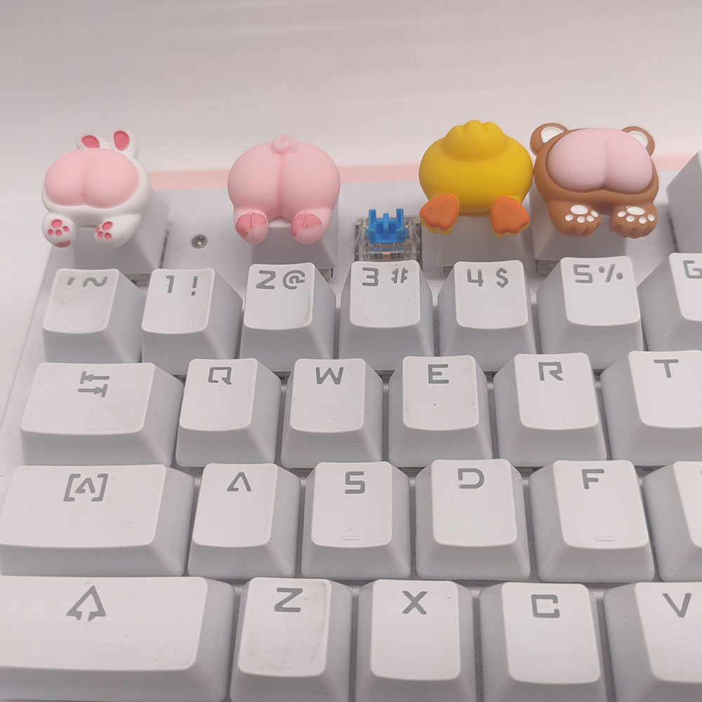 Cat Paw Butt Key Cap Animal Keycaps For Mechanical Gaming Keyboard Custom ESC Keycap Cherry Mx Switch For PC Gift For Birthday. 