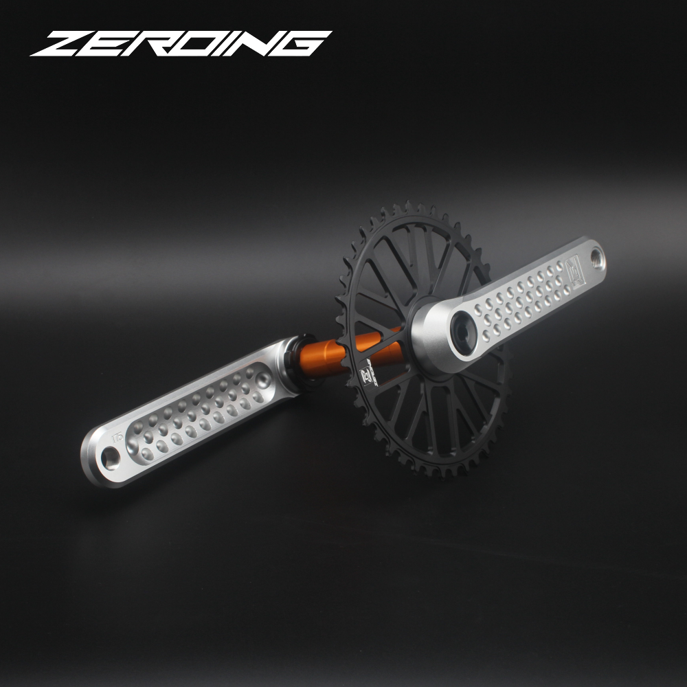 ZEROING Road Folding Bicycle Crankset 10/11/12speed Single Chainring 40/42/44/46/48T With Bracket Bottom BSA For Gravel Bike. 