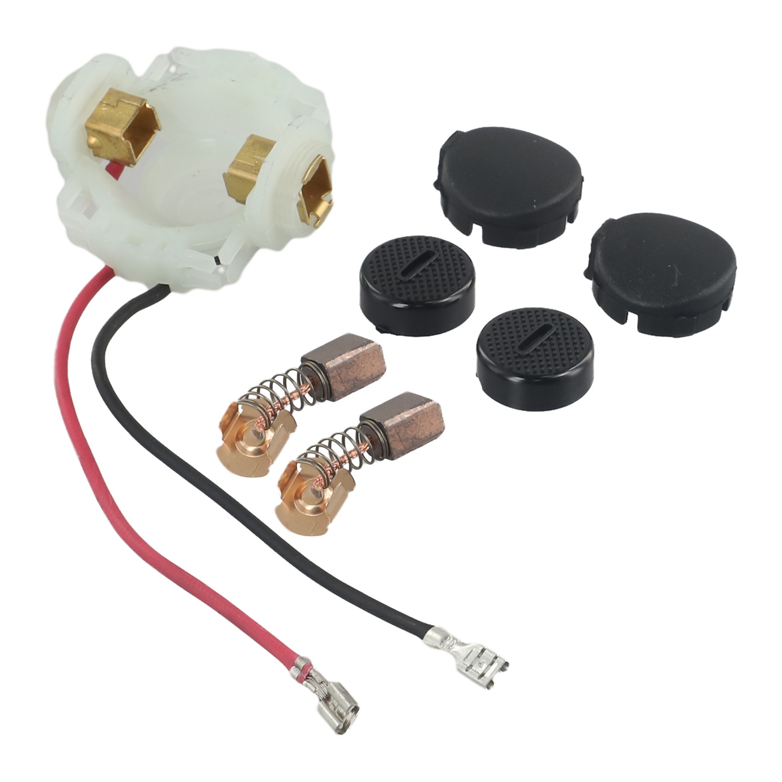 Carbon Brush Holder Set With Brushes & Caps – Replaces 638921-2 & 638448-2 For Makita CB430 BGA450 BGA452