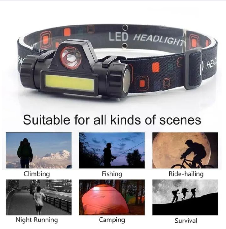 Joykaly Yg 5219 Usb Rechargeable Headlamp Led Headlight Flashlight Waterproof Cycling Outdoor Head Torch Lamp Light
