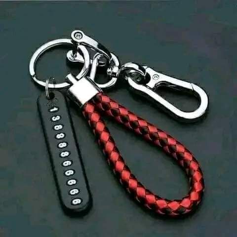 Key Ring With Phone Number. 