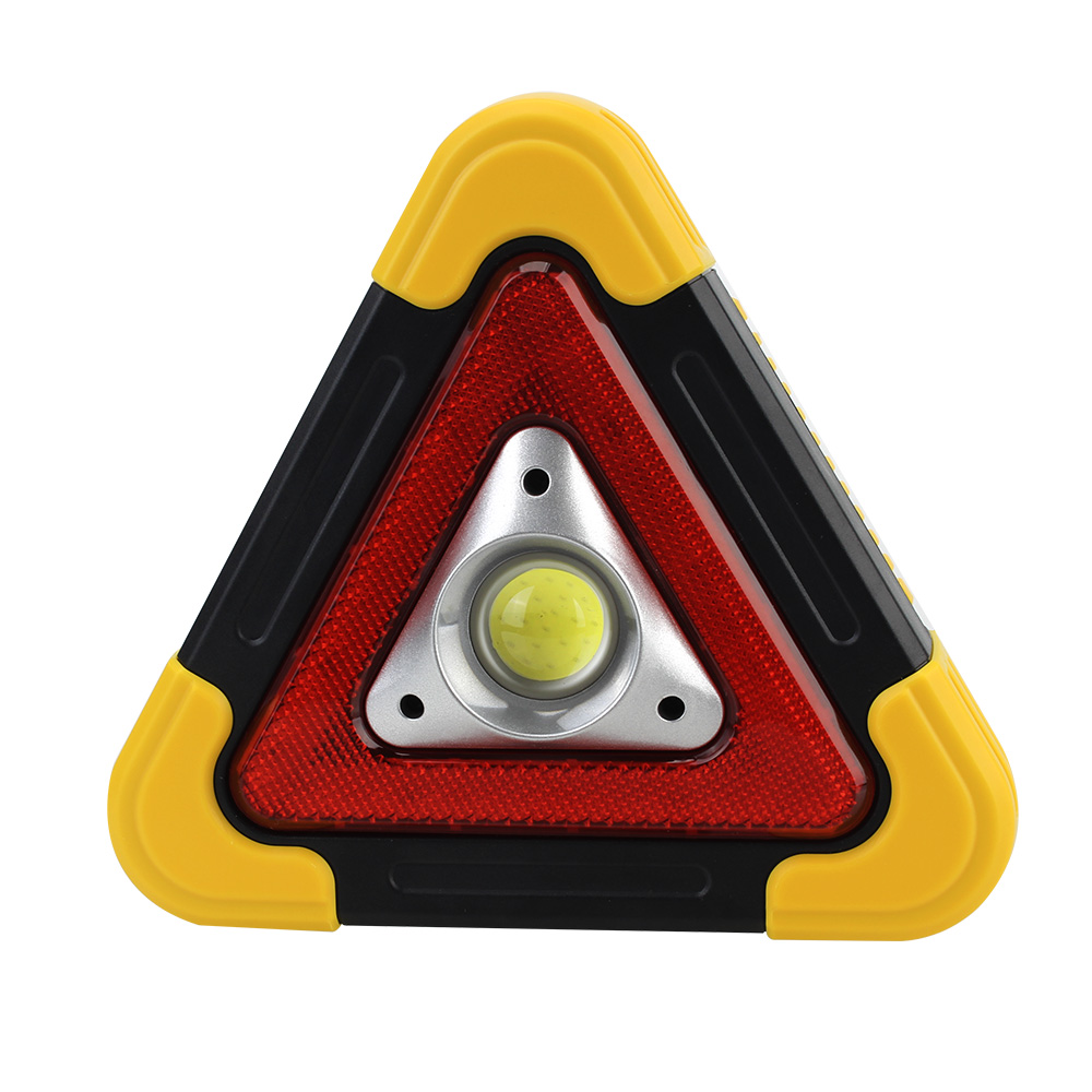 Triangle Warning Sign Road Safety Alarm lamp Portable Emergency Breakdown Flashing light on hand Car LED Work light. 