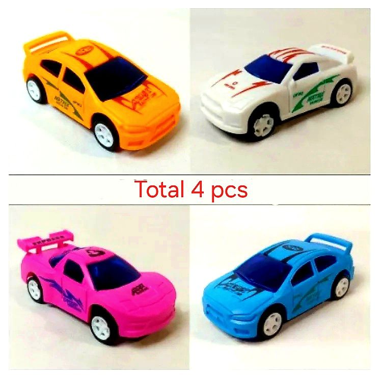 4 pcs back Spring Rasing car multi color toy for kids.. 