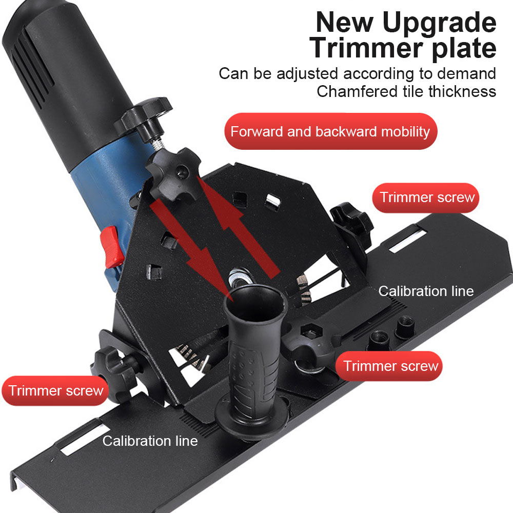 Metal Tiling 45 Degree Angle Cutting Tool Universal Ceramic Tile Cutter Seat Chamfer for Stone Building Tool Corner Cutting