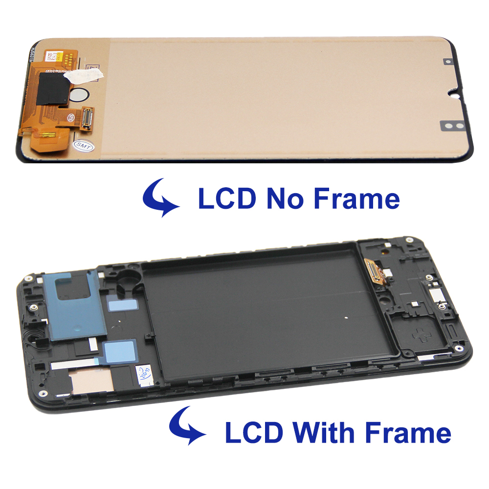 tft A50 Display Screen With Frame, for Samsung Galaxy A50 A505 A505FN/DS A505F/DS LCD Display Digital Touch Screen Replacement. 