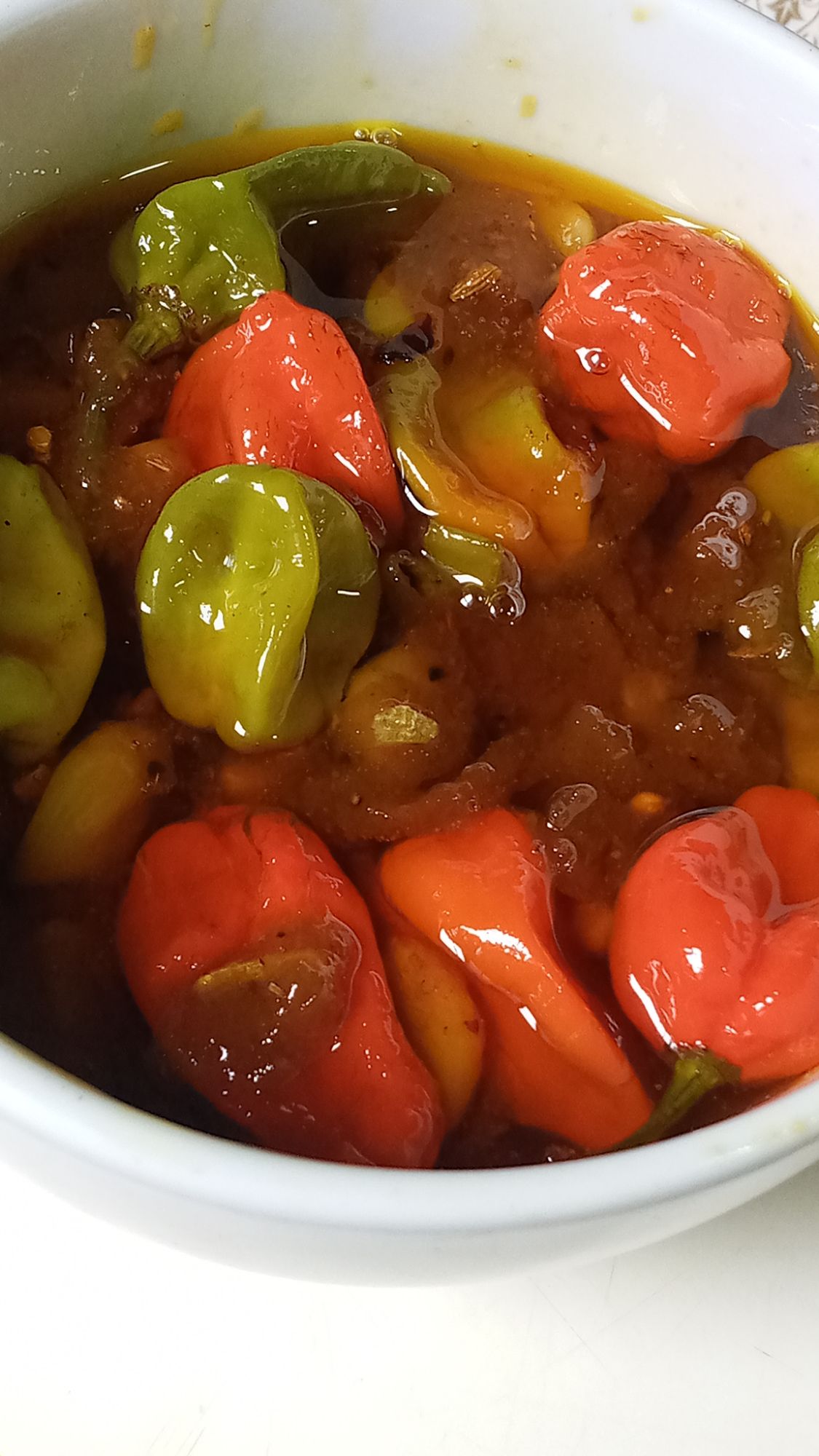 Homemade Bombay/Naga Chili Pickle 500gm|Naga/Bombai Moricer Achar. 