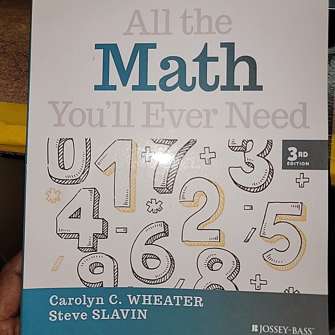 All The Math; You'll Ever Need By Carolyn C. Wheater & Steve Slavin