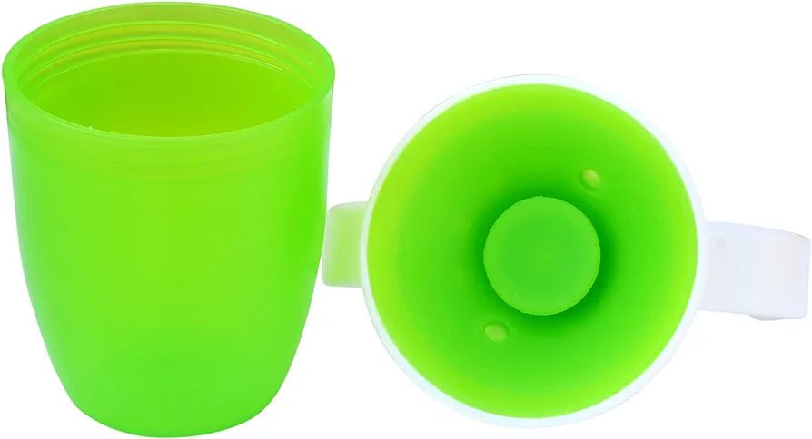 1.THE LITTLE LOOKERS Leak Proof/Spill Proof Transition 

2.Training Sipper/ 360 Degree Sippy Cups with Handles 

3. Easy to Grip Miracle Cups for Toddlers/Kids/Children 207 ml/ 7 oz. (3 colour. 