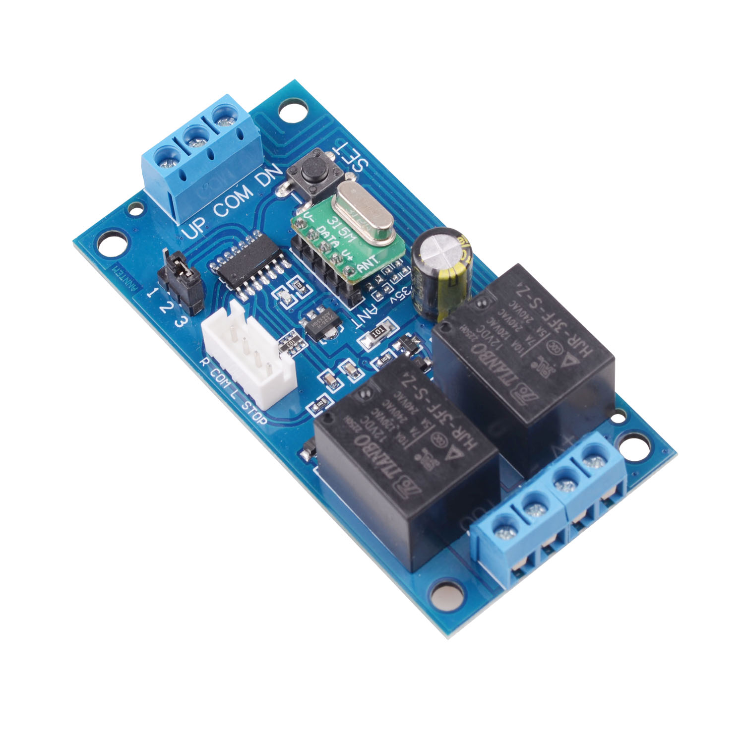12V DC Motor Forward And Reverse Remote Control Switch For Retractable Door Curtain Electric Push Rod Wireless Remote Motor. 