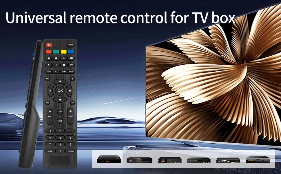 Remote Control TV Box for DANSAT 993/995/999 MINI HD/STARGOLD SG-610/777HD/NHE/CLASS/ANDROIDSAT/TECHNOSAT TS-55/DGTECH/ICONE. 