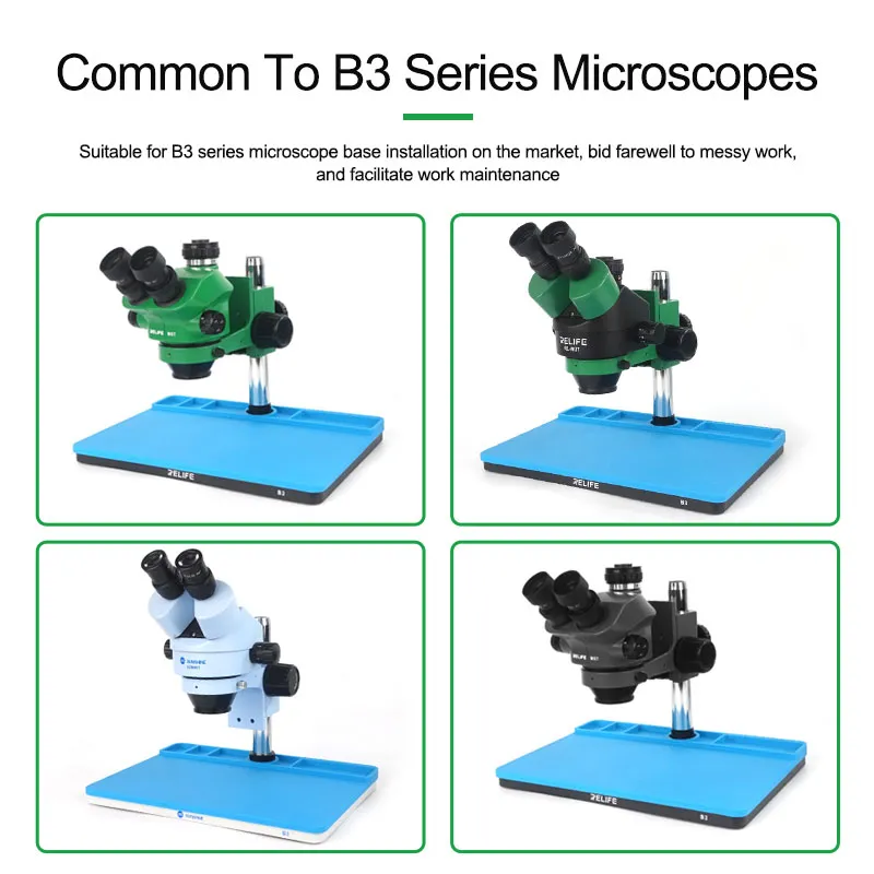 RELIFE RL-004I Microscope Base B3/B1 Repair Pad Insulation High Temperature Silicone Pad Welding Table Pad BGA Soldering Station. 