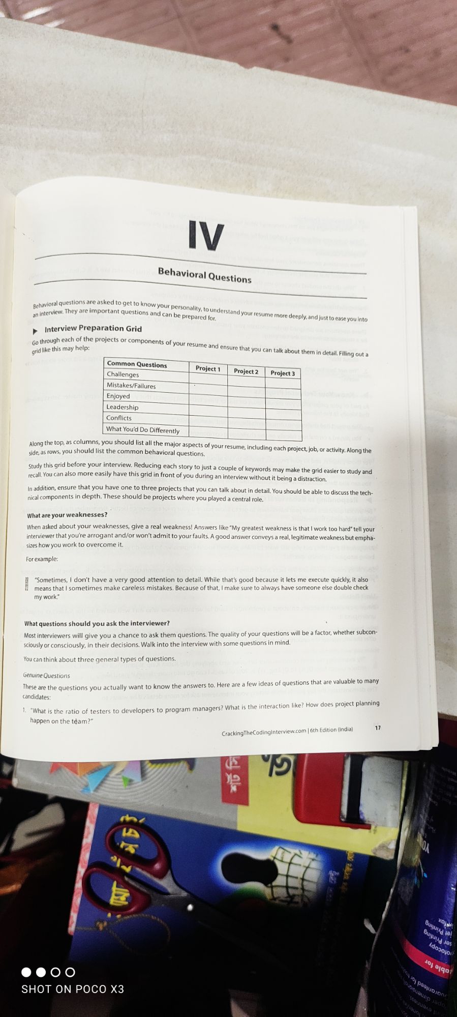 Cracking the Coding Interview printed. 
