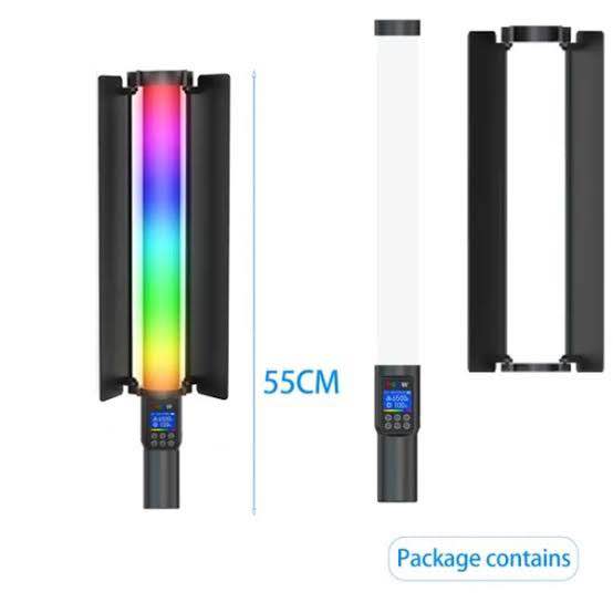 Light Stick ZGRL 2000 30W | Adjustable Brightness | Hue Cycle Adjustment & 2700K-7500K RGB LED Light Saber with Built-in Lithium Battery 10000mAH, with 20 Special Effect Modes (No Remote)