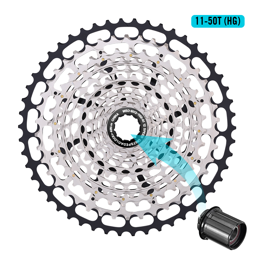 SPEDAO 10-50T 11-50 12 Speed Bicycle Cassette 12V MTB Bike Freeewheel 12S Mountain Sprocket XD HG Cassette 12V K7 for SX NX GX. 