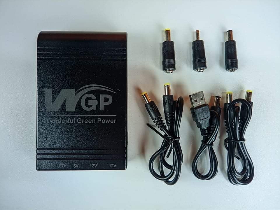 New Version wgp mini UPS 10400mAh – 5/9/12V – With 2 Year Warranty. 