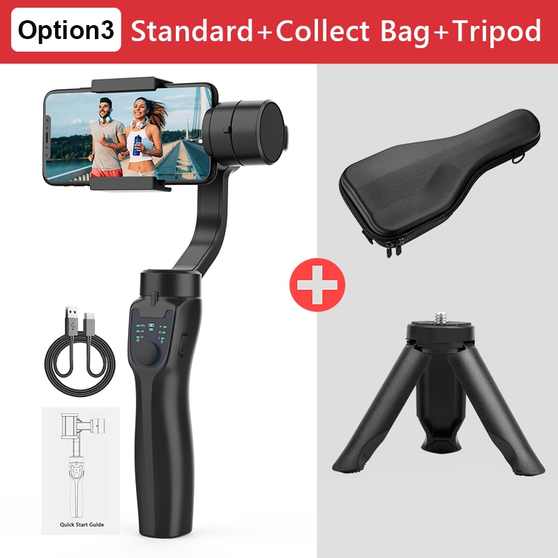 F8 Handheld 3-Axis Gimbal Phone Holder Anti Shake Video Record Stabilizer for Xiaomi iPhone Cellphone Smartphone. 
