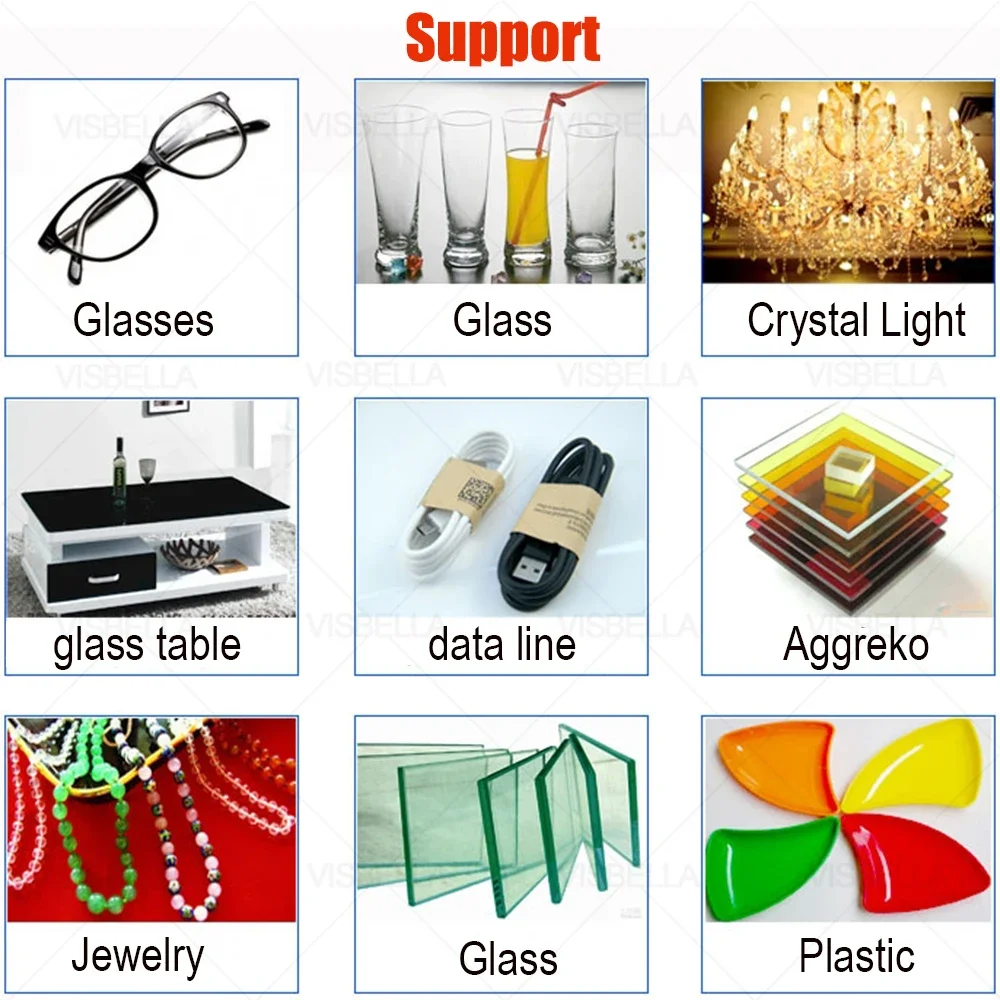 UV Light Glue Super Glue 5 Seconds Fix Adhesives Sealer UV Curing Adhesive Bonding & Welding Glue Kit for Glass Metal. 