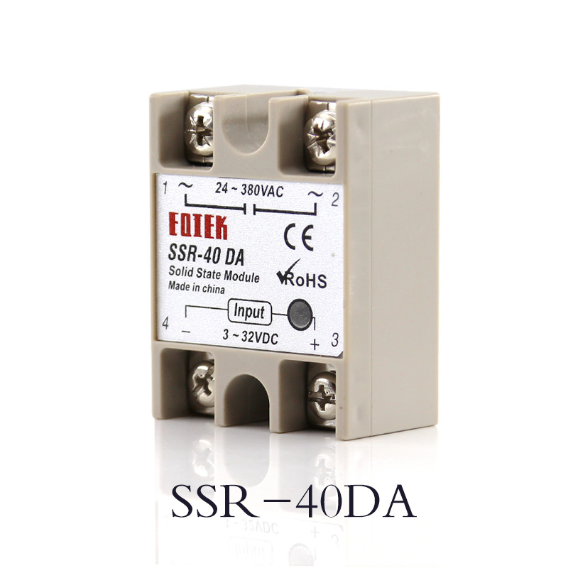 Solid State Relay SSR-10DA SSR-25DA SSR-40DA DC To AC SSR 10A 25A 40A Module Relay for PID Temperature Control High Quality. 