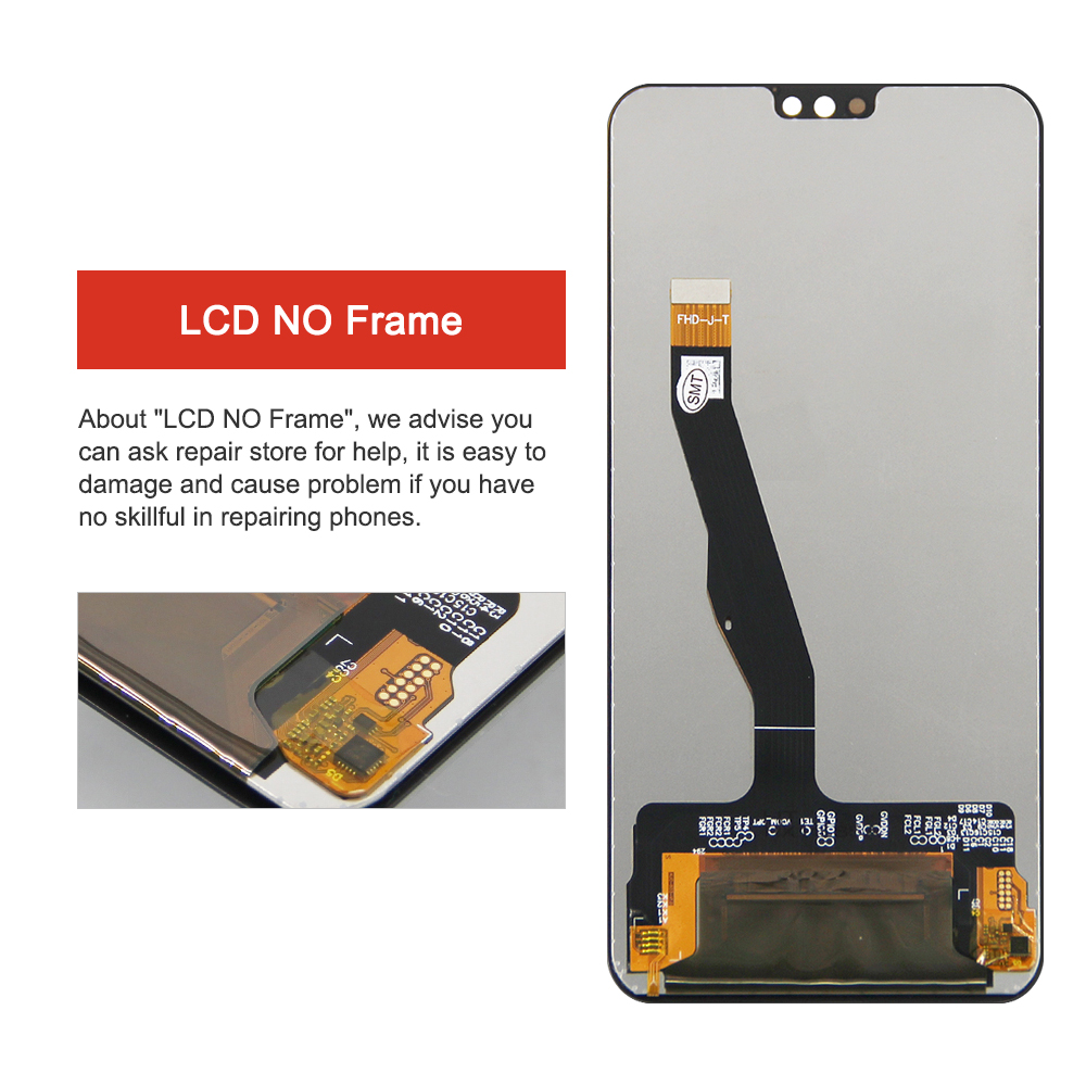 Original For Honor 9X Lite LCD Display Touch Screen Digitizer Assembly Replacement For Honor 9X Lite JSN-L21 Display With Frame. 