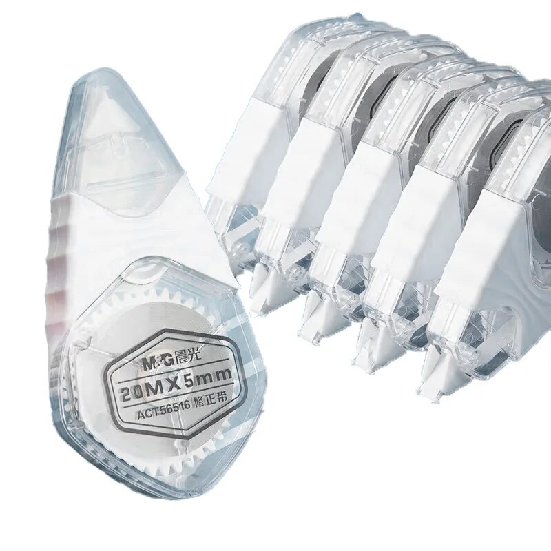 M&G Large Capacity Correction Tape Multi-Specification Coated Student Use Affordable White Tape Core 100m/5 PCs