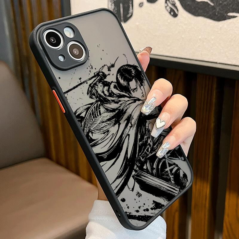 Anime Attack On Titan Phone Case for Apple iPhone 15 Pro Max 13 14 Plus 12 Mini 11 Pro XR 8 SE 7 6S XS MAX Matte Cover. 