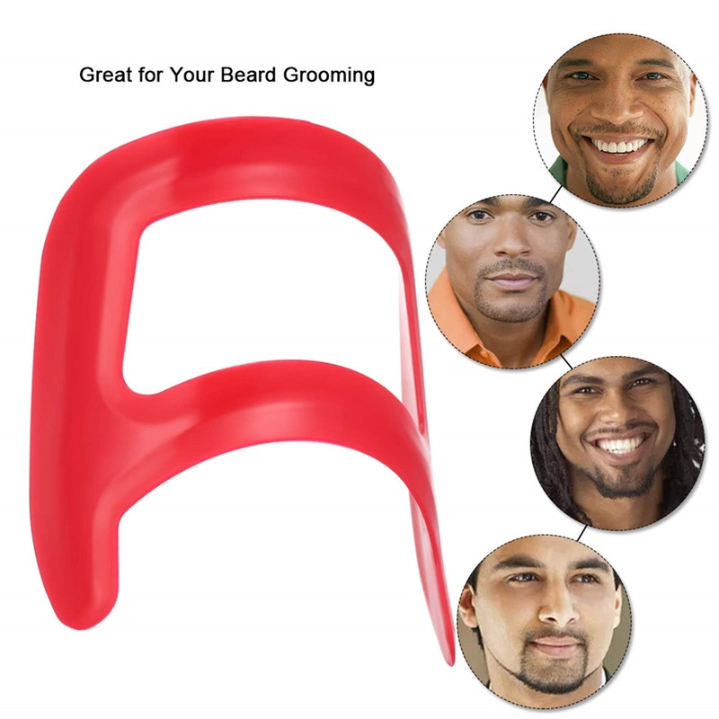1pcs Goatee Shaving Template Shaping Edge Up Tool for Goatee Trimming Lineup Beard Grooming Kit for Men Barber Supplies. 