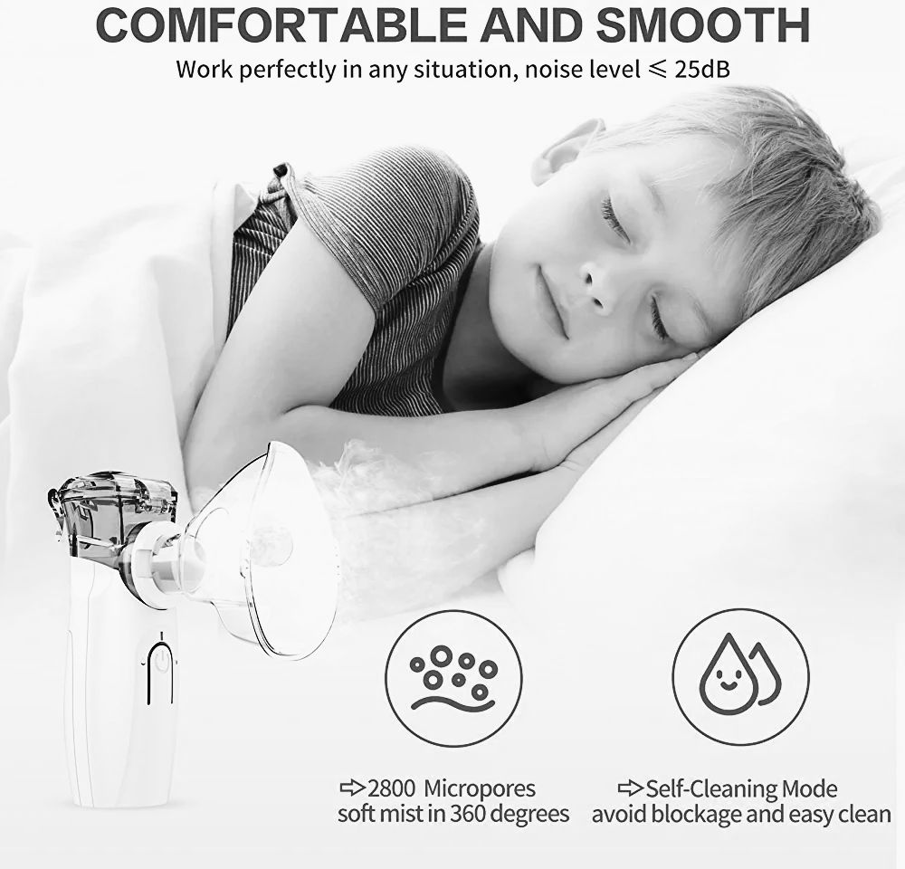 Ultrasonic Mesh Nebulizer Rechargeable (Fogg). 