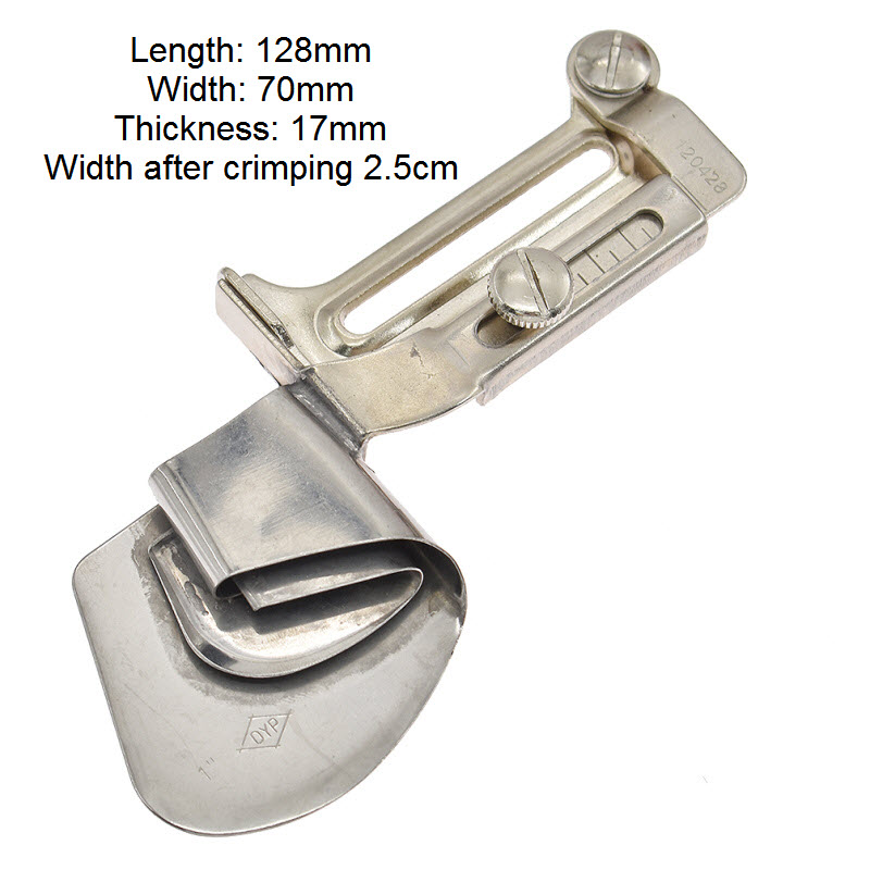 Chzimade Overlock Folder Bending Sewing Machine Foot A11/S72L Flat Hemmer BIinder Feet Diy Sewing Machine Knitting  Accessories. 