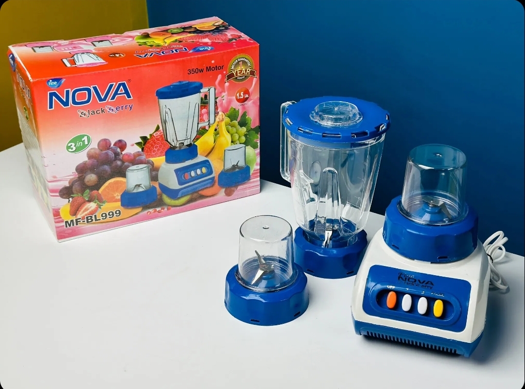 3 in 1 Blender plus mixer grinder 300/350 watt Mixed color