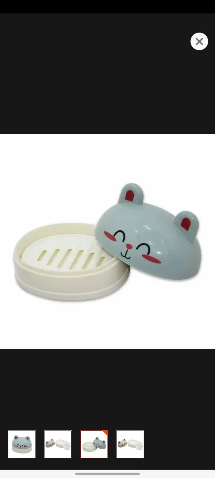 Kitty Cartoon Soap Case (Random Colour). 