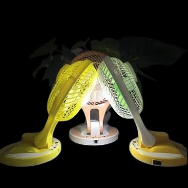 JR-5580 Portable LED Light with Mini Fan. 