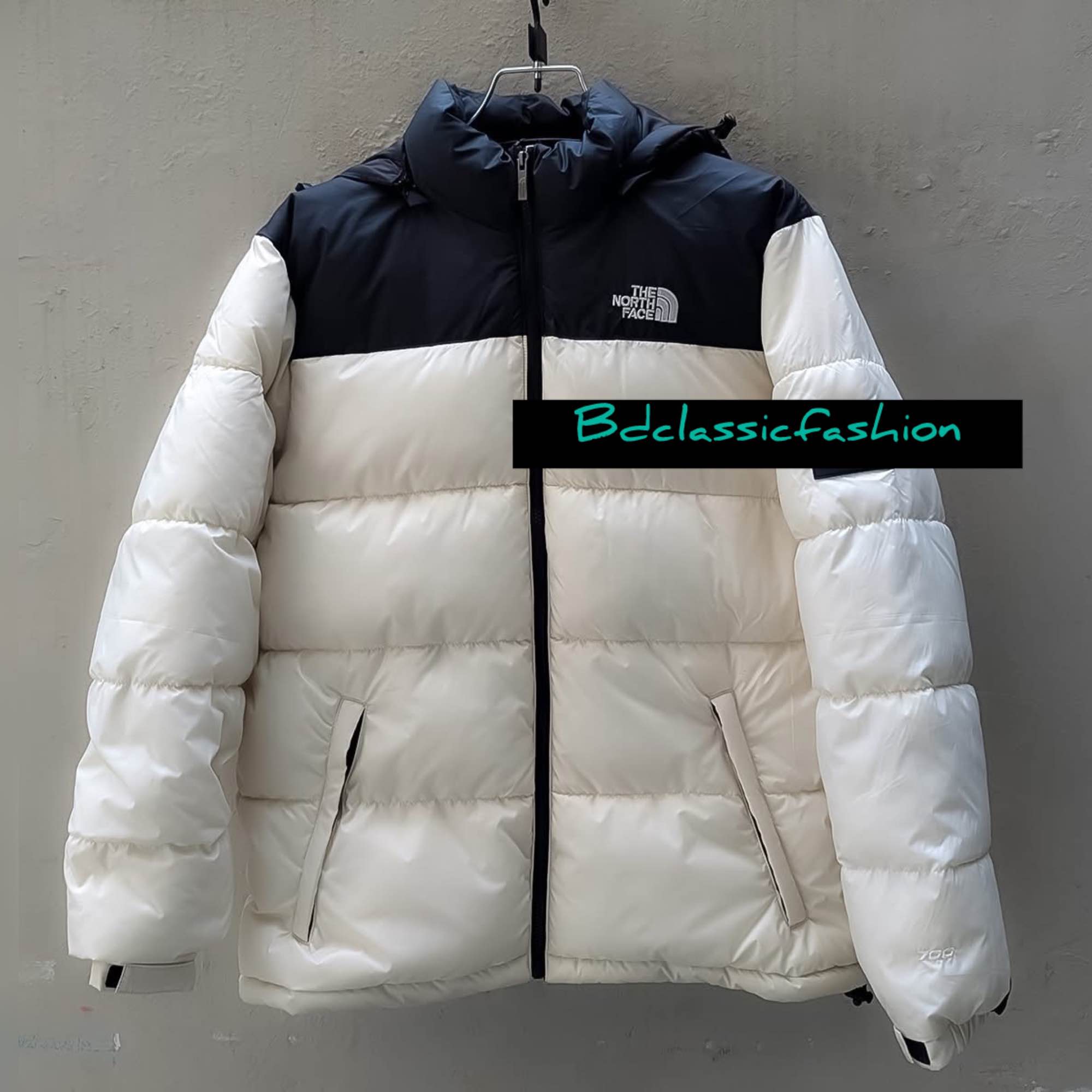 Bangladesh North Face White And Black Puffer Jacket Nuptse 700