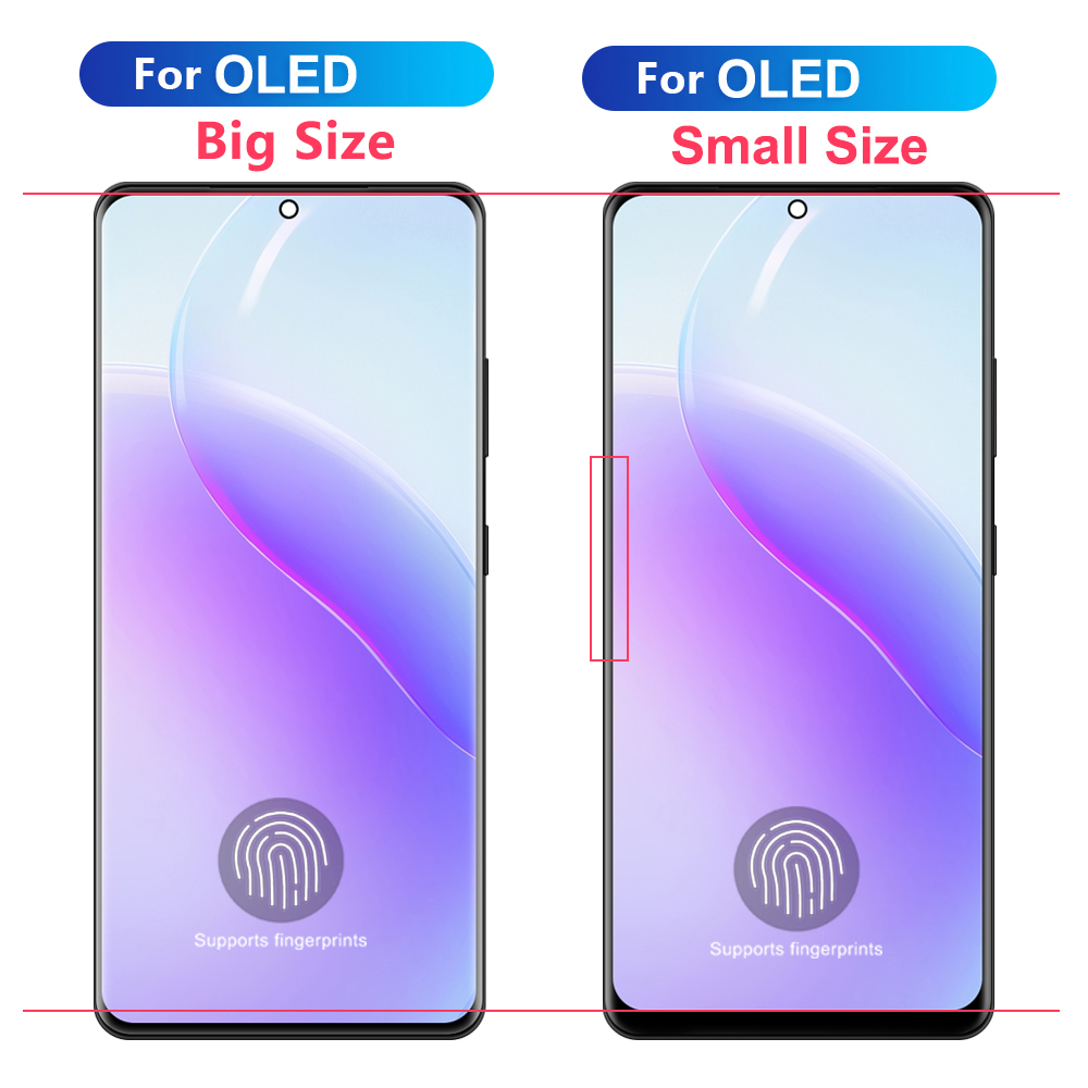 For AMOLED LCD Display For Samsung S21 Ultra 5G G998F G998B LCD Display Touch Screen with Frame Repair Parts. 