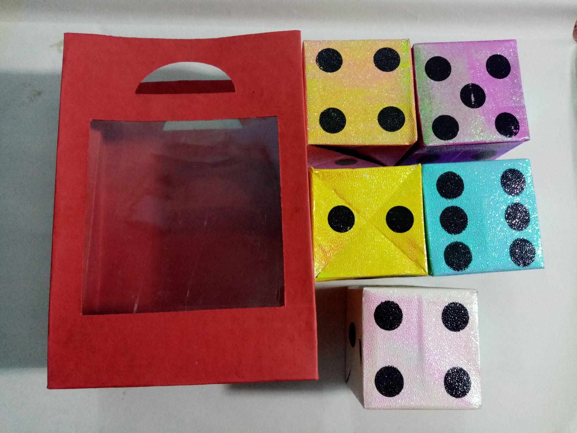 magic dice production box,magician props.