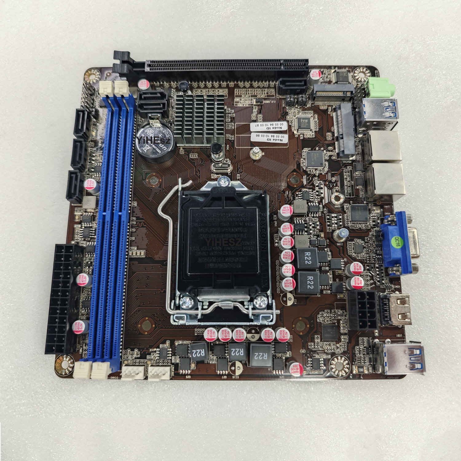 B365 Mini-ITX Motherboard 6 bay NAS Motherboard Dual Gigabit 211AT M.2 Nvme MSATA 6 SATA 3.0 Support Raid i3/i5/i7 6/7/8/9th PCI. 