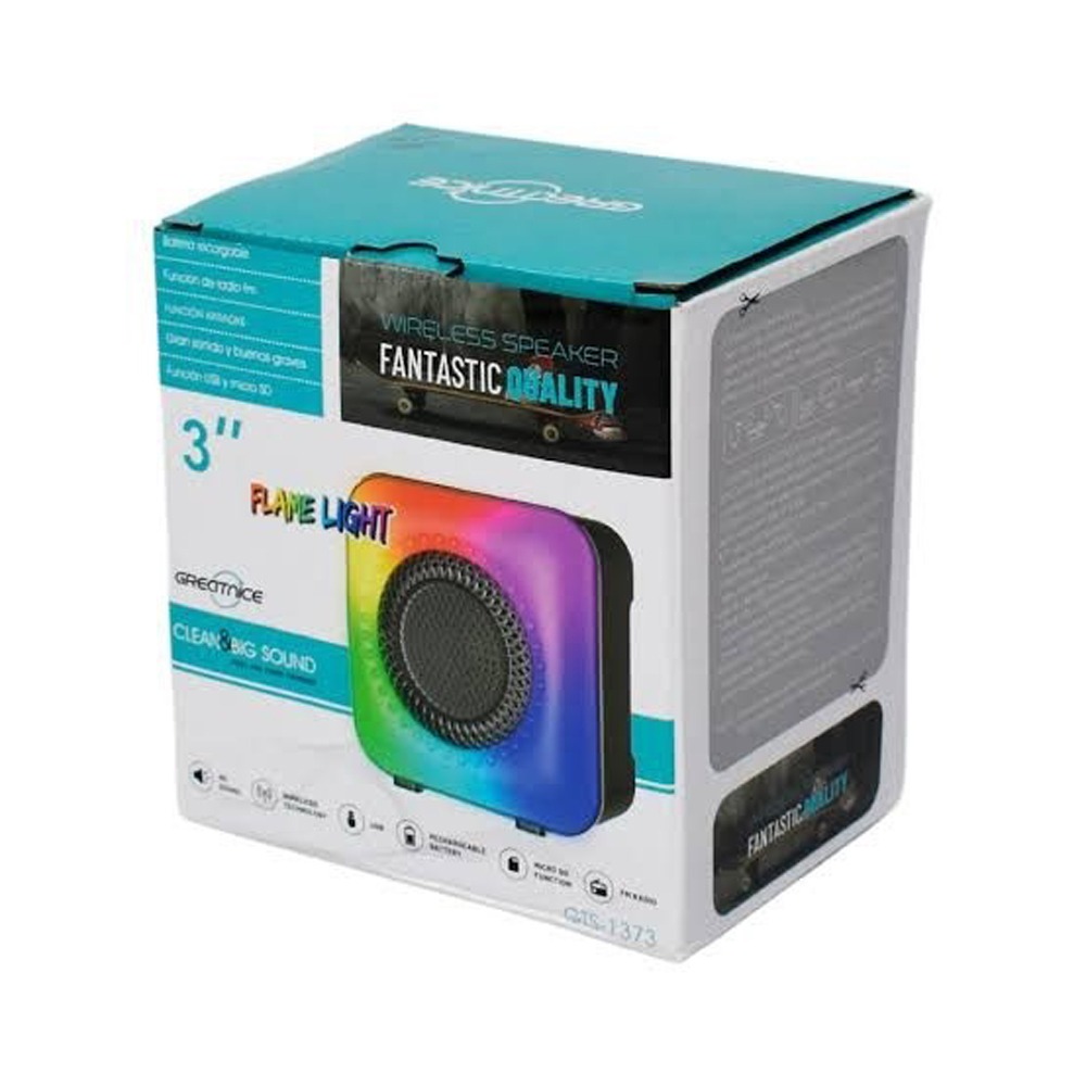 Gts 1373 Wireless Bluetooth With Flem Lite With Rechargeable Speaker - Bluetooth Speaker. 